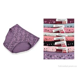 Фотография Трусы Весна/осень LW5026 (12233) mix (12 шт. р.сетка XL-3XL) "Obuvok" недорого оптом от прямого поставщика