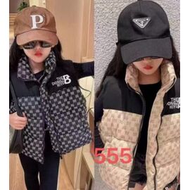 Фотография Жилетка детская на девочку 555 black р.120-160 "Farbique" недорого оптом от прямого поставщика