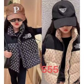 Фотография Жилетка детская на девочку 555 beige р.120-160 "Farbique" недорого оптом от прямого поставщика