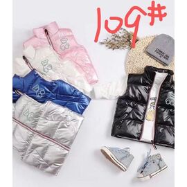 Фотография Жилетка детская на девочку 109 silver р.110-150 "Farbique" недорого оптом от прямого поставщика