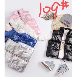 Фотография Жилетка детская на девочку 109 black р.110-150 "Farbique" недорого оптом от прямого поставщика