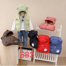 Фотография Жилетка детская на девочку 582 black р.90-130 "Farbique" недорого оптом от прямого поставщика