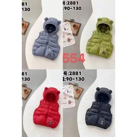 Фотография Жилетка детская на девочку 554 grey р.90-130 "Farbique" недорого оптом от прямого поставщика