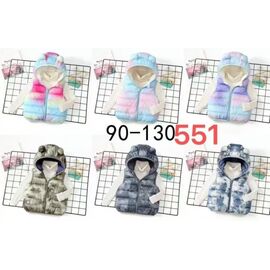 Фотография Жилетка детская на девочку 551 pink р.90-130 "Farbique" недорого оптом от прямого поставщика