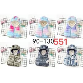 Фотография Жилетка детская на девочку 551 grey р.90-130 "Farbique" недорого оптом от прямого поставщика