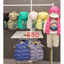 Фотография Жилетка детская на девочку 550 beige р.90-130 "Farbique" недорого оптом от прямого поставщика