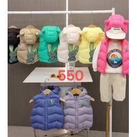 Фотография Жилетка детская на девочку 550 milk р.90-130 "Farbique" недорого оптом от прямого поставщика