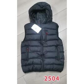 Фотография Жилетка детская на мальчика 2504 black р.120-160 "Farbique" недорого оптом от прямого поставщика