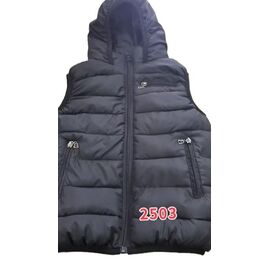 Фотография Жилетка детская на мальчика 2503 black р.120-160 "Farbique" недорого оптом от прямого поставщика