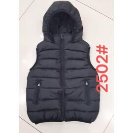 Фотография Жилетка детская на мальчика 2502 black р.120-160 "Farbique" недорого оптом от прямого поставщика