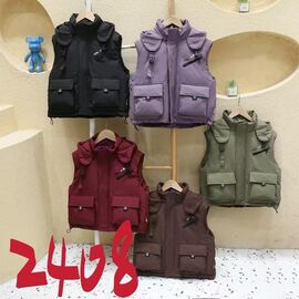 Фотография Жилетка детская на девочку 2408 violet р.110-150 "Farbique" недорого оптом от прямого поставщика