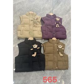 Фотография Жилетка детская на девочку 565 black р.110-150 "Farbique" недорого оптом от прямого поставщика