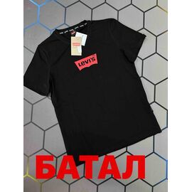 Фотография Футболка мужская 13411 black р.2XL-6XL "Alex Clothes" недорого оптом от прямого поставщика