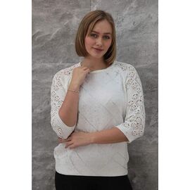 Фотография Свитер женский JL866 white р.50-52 "Julia" недорого оптом от прямого поставщика