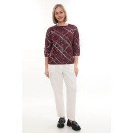 Фотография Свитер женский JL868 wine р.50-52 "Julia" недорого оптом от прямого поставщика
