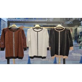 Фотография Свитер женский JL879 brown р.52-54 "Julia" недорого оптом от прямого поставщика