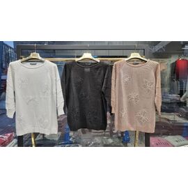 Фотография Свитер женский JL890 beige р.52-54 "Julia" недорого оптом от прямого поставщика