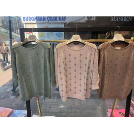 Фотография Свитер женский JL894 beige р.52-54 "Julia" недорого оптом от прямого поставщика