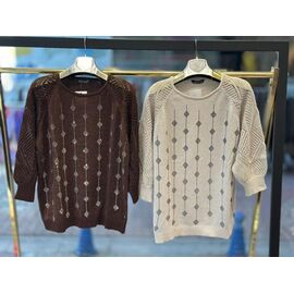 Фотография Свитер женский JL899 brown р.52-54 "Julia" недорого оптом от прямого поставщика