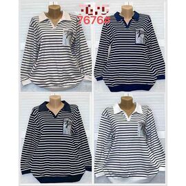 Фотография Свитер женский 7676 black р.2XL-5XL "Kaffir Lily" недорого оптом от прямого поставщика