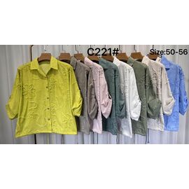 Сорочка жіноча C221 white р.50-56 "Kaffir Lily" недорого оптом від прямого постачальника