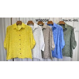 Сорочка жіноча W1803 beige р.50-56 "Kaffir Lily" недорого оптом від прямого постачальника