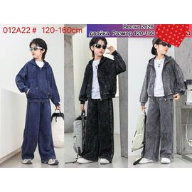 Фотография Костюм детский спортивный на мальчика 012A22 black р.120-160 "Meloria" недорого оптом от прямого поставщика