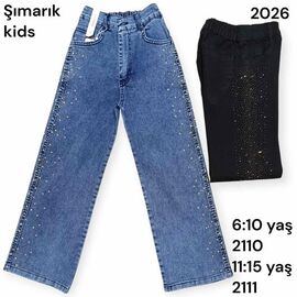 Фотография Джинсы детские на девочку 2110 black р.6-10 "Meloria" недорого оптом от прямого поставщика