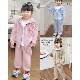 Фотография Костюм детский спортивный на девочку 2606 pink р.90-130 "Meloria" недорого оптом от прямого поставщика