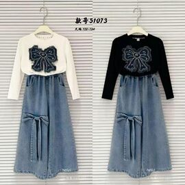 Костюм дитячий на дівчинку 51073 white р.120-160 "Meloria" недорого оптом від прямого постачальника