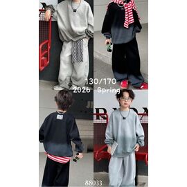 Фотография Костюм детский спортивный на мальчика 88033 black р.130-170 "Meloria" недорого оптом от прямого поставщика