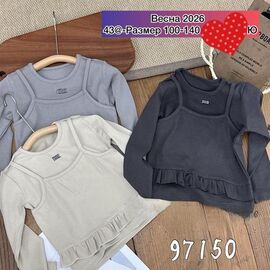Светер Дитячий на дівчинку 97150 grey р.100-140 "Meloria" недорого оптом від прямого постачальника