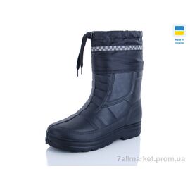 Чоботи з піни чоловічі Зима Крок с рб Б01 черный (12 пар р.41-45) "Progress" недорого оптом від прямого постачальника