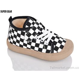 Фотография Кеды детские легкие Весна/осень 02-215 black (12 пар р.23-28) "Super Gear" недорого оптом от прямого поставщика
