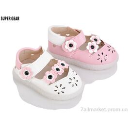 Фотография Босоножки детские летние Лето 02-6698 mix (10 пар р.15-19) "Super Gear" недорого оптом от прямого поставщика