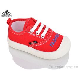 Фотография Кеды детские легкие Весна/осень 01-736 red (12 пар р.17-22) "Jibukang" недорого оптом от прямого поставщика