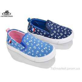 Фотография Слипоны детские без шнурков Весна/осень SG1281 mix (12 пар р.22-27) "Jibukang" недорого оптом от прямого поставщика