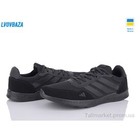 Фотография Кроссовки мужские модные Весна/осень B&R H60 чорний (8 пар р.40-45) "Lvovbaza" недорого оптом от прямого поставщика