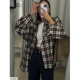 Фотография Женская фланелевая рубашка р.УНИВЕРСАЛЬНЫЙ "ANNVER" купить недорого от прямого поставщика