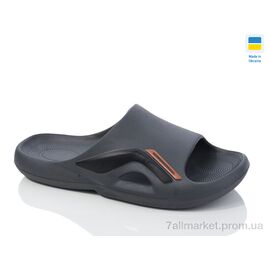 Фотография Шлепки мужские пляжные Лето 131 графіт (8 пар р.41-45) "Крок" недорого оптом от прямого поставщика
