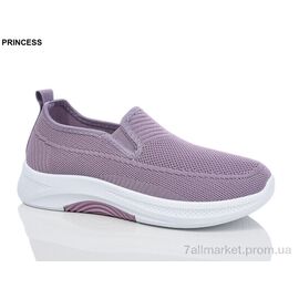 Фотография Слипоны женские тканевые Лето 3026-12 (8 пар р.36-41) "Princess" недорого оптом от прямого поставщика