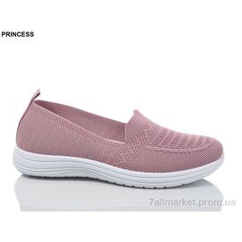 Фотография Слипоны женские тканевые Лето 3026-17 (8 пар р.36-41) "Princess" недорого оптом от прямого поставщика