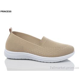 Фотография Слипоны женские тканевые Лето 3026-31 (8 пар р.36-41) "Princess" недорого оптом от прямого поставщика