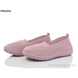 Сліпони жіночі тканинні Літо 3026-51 (8 пар р.36-41) "Princess" недорого оптом від прямого постачальника