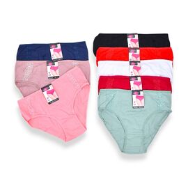 Фотография Трусы женские C303 (12332) mix р.XL-3XL "Obuv OK2" недорого оптом от прямого поставщика