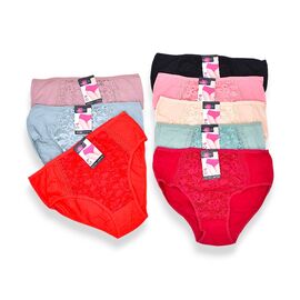 Фотография Трусы женские C329 (12329) mix р.XL-3XL "Obuv OK2" недорого оптом от прямого поставщика