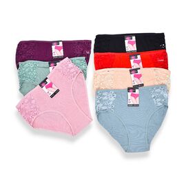 Фотография Трусы женские C333 (12252) mix р.XL-3XL "Obuv OK2" недорого оптом от прямого поставщика