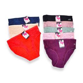 Фотография Трусы женские C335 (12330) mix р.XL-3XL "Obuv OK2" недорого оптом от прямого поставщика