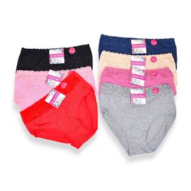 Фотография Трусы женские X3873 (12199) mix р.3XL-5XL "Obuv OK2" недорого оптом от прямого поставщика