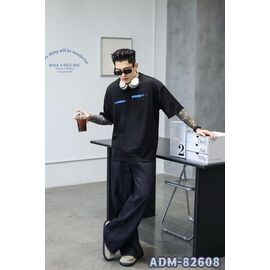 Футболка чоловіча ADM82608 black р.M-3XL "2BRO" недорого оптом від прямого постачальника